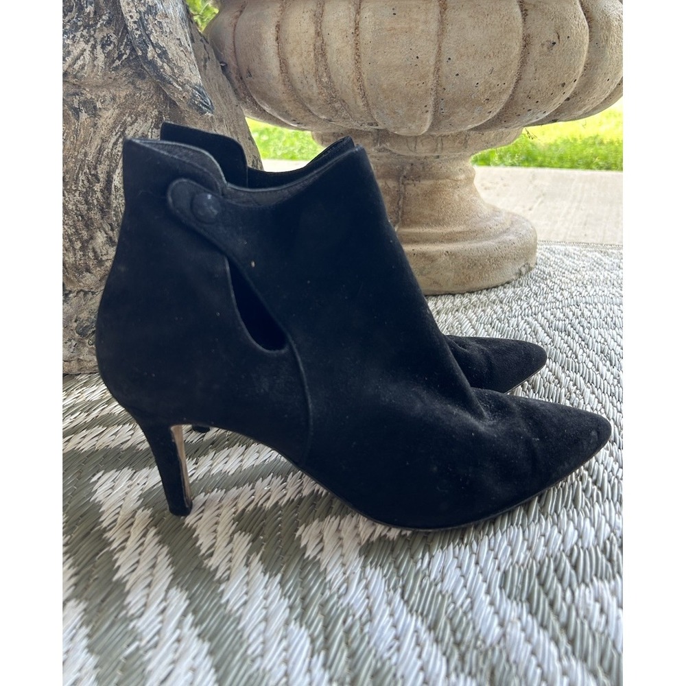 Sarah Flint Perfect Dress Bootie Boots Black Suede 36.5 Handmade In Italy